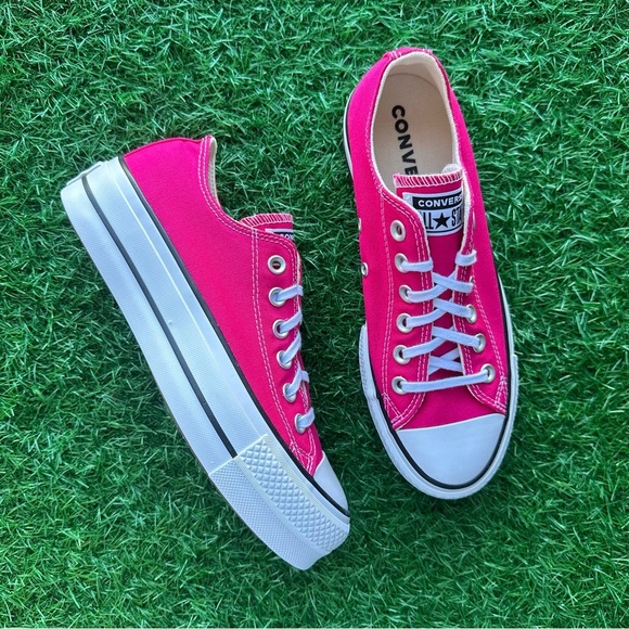 💝Converse Chuck Taylor All Star Ctas Lift Hi Cerise Pink - Picture 8 of 10